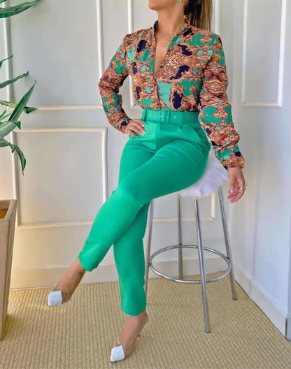 Elegant Office Wear Two Piece Sets