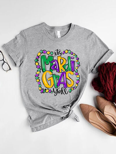 IT'S MARDI GRAS Y'ALL Round Neck T-Shirt